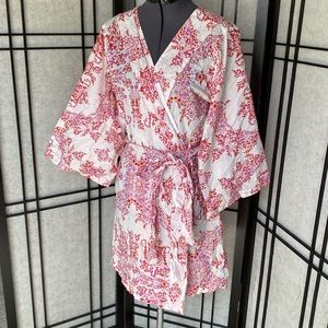 Plum Pretty Sugar floral robe S